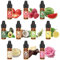 Lebensmittelaroma - 10 Farbe Konzentrierte Flavour Drops, Lip Gloss Aroma Flüssiger Tasty Drops für GeträNke, Backen, Kochen, SüßIgkeiten, Seifen, Joghurt - 6 ml