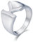 Aotiwe Memoire Ring, Edelstahl Ring Herren Kleiner Finger Buchstabe K Silber Ring Herren Vintage Größe 65 (20.7)