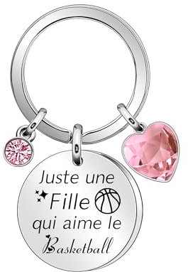 Hcvone Porte-Clés De Basketball Féminin - Nouveauté Cadeau Original Pour Anniversaire Et Noël - Porte-Clés De Fan De Sport