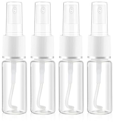 cobee 4 botellas de spray de niebla fina, botella pequeña de 50 ml, recipientes vacíos de líquido recargables, para viajes, limpieza, jardinería, atomizador para el cuidado de la piel, perfume (20 ml,