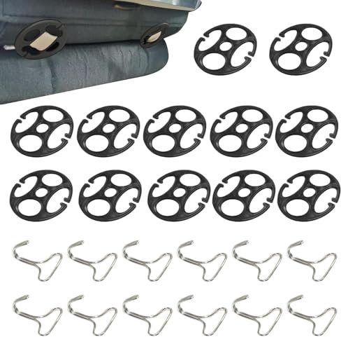 Clips de housse de siège – Attaches universelles pour housse de siège de voiture, poignées de housse de siège de véhicule portables | Clips de retenue de housse de siège réutilisables et durables, 12