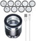 10x Juwelierlupe Vergrößerungsglas, tragbare Taschenleselupe mit 6 LED-Leuchten und 9-Glas-Skala-Diagramm, wiederaufladbare Lupe, 25 mm Sichtfeld, für Schmuck, Edelsteine, Münzen, Hobbywerkzeuge