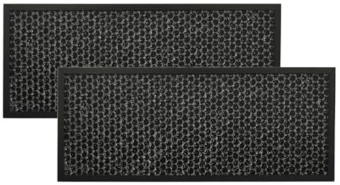 vhbw 2x Filtro carbón activo compatible con Rowenta Intense Pure Air XL PU6045, PU6040 purificador de aire - Filtro de aire negro