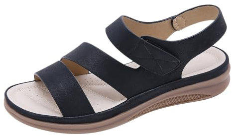 Gen駻ico Chanclas Mujer Dedo mujer, zapatos de playa transpirables de verano, sandalias de tac con de talla grande, sandalias de tendencia de Chanclas (Black, 37)