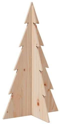 Tidyard Holz Weihnachtsbaum für Dekorationen, Christbaum mit Ständer, Platzsparend DIY Dekoration, Weihnachtsschmuck Weihnachtsdeko, 80 cm Massivholz