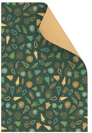 Vintage-Fotokarton Tannenbäume, 50 x 70 cm