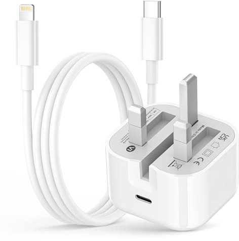 iPhone 14 13 Charger Plug and Cable [Apple MFi Certified], 20W Apple iPhone Fast Charger Plug with USB C to Lightning Cable Fast Charge for iPhone 14 Pro Max/14 Plus/13 Pro Max/12 Mini/11/XS/XR/8/SE
