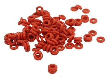AQXYWQOL 10 Teile/los Roter Silikonring Silikon-O-Ring 1,5 mm Dicke Außendurchmesser 4/5/6/7/8/9/10/11/12/13 mm Gummi-O-Ring-Dichtung Oring-Unterlegscheibe.-.(6x3x1.5mm,10 pieces)