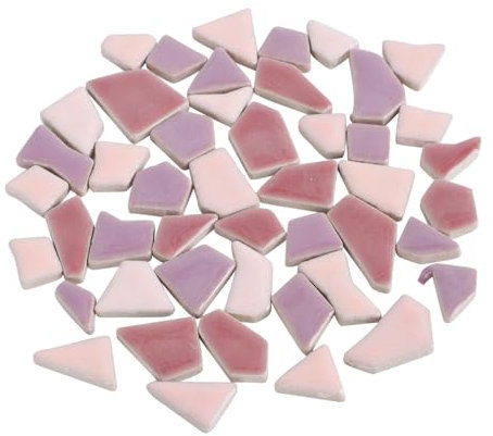 HOLIDYOYO Selbstgemacht Keramiksteine Mosaikfliesen 500g Aus Glasierter Keramik Unregelmäßige Form Für Basteln Heimdekoration