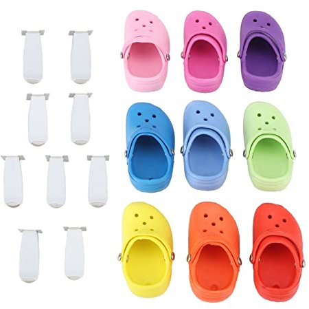 RespireFinem 9pcs Auto Aromatherapie Entlüftungsklammern Süßes Schuhform Innenarchitektur Auto Parfüm Diffusor Erhältlich in mehreren Farben rosa rot orange gelbgrün dunkelblau