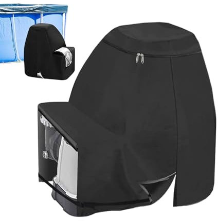 Copertura per pompa con filtro a sabbia, protezione impermeabile per pompa da piscina, copertura protettiva per filtro a sabbia resistente alla neve per portico, stagno, esterni, cortile