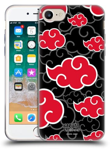 Head Case Designs Offizielle Naruto Shippuden Akatsuki Ikonisch Gelhülle [Militärischer Schutzgrad] Kompatibel Mit Apple iPhone 7/8 / SE 2020 & 2022 Und Kompatibel Mit MagSafe