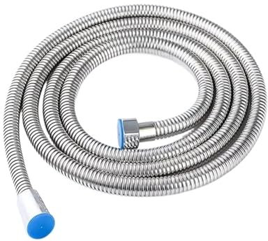 1.5M 2M Stainless Steel Hose Extension Pipe Water Nozzle Water Pipe Bathroom Shower Pipe Electroplating Encrypted Pipe Extension(1.5M)