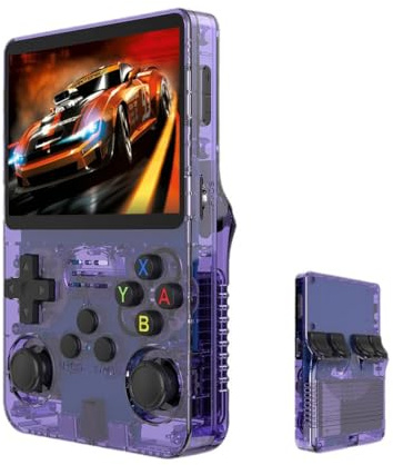R36S - Console di gioco portatile retrò, da 8,9 cm, dispositivo di gioco retrò, intrattenimento per la famiglia e regali per adulti (64 GB)