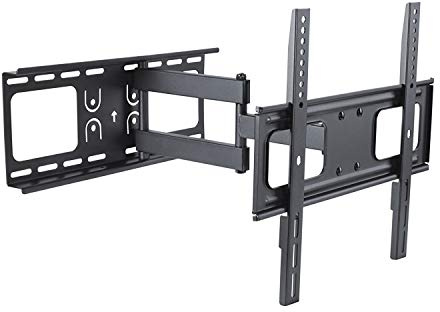 PureMounts TV Wandhalterung Wand Halterung VESA 400 schwenkbar neigbar | TV Halter für 32-55 Zoll Displays, VESA 400x400, 30kg Traglast, Universal Halterung für Ferseher und Monitor