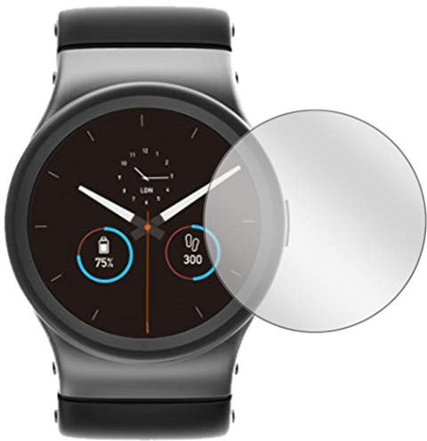 Ecultor I 4X Schutzfolie kompatibel mit Uhr 50 mm Durchmesser Displayschutz-Folie Klar