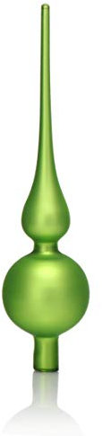 com-four® Weihnachtsbaumspitze matt - Christbaumspitze aus echtem Glas für Weihnachten - Tannenbaumspitze für den Christbaum, 28 cm