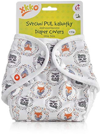 XKKO Überhose (PUL) - One Size (4-15 kg) - Füchse und Waschbären