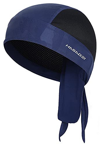 HASAGEI Sports Bandana Cap, Biker Bandana Cap, Kopftuch Herrem Damen, Sommermütze Fahrradmütze, Elastizität Atmungsaktiv Schweißableitender Quick Dry Kopfbedeckung