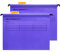 Srvnpioy Große Größe Foolscap Hängemappen mit Tabs und Karteneinlagen,12 Stück,40cm Aufhängestange Passend für Papier 36cm x 24cm, Polypropylen Hängetasche für Aktenschränke,Violett