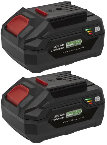 Sealey BK04 20V 4Ah Lithium-ion Power Tool Battery Pack Kit for SV20V Series