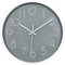 LW Collection Wanduhr Arabella Grau 30cm - Kleine Industrielle Wanduhr Metall - Moderne Wanduhr - Leises Uhrwerk - Stille Uhr