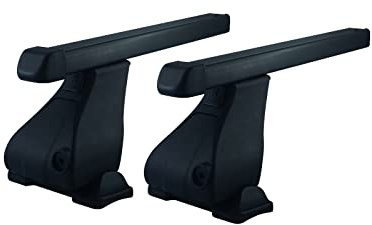 Barres de toit RIC-K1 en acier pour RENAULT KANGOO EXPRESS de 1998 à 2007 avec toit sans railing, fixation FIX POINT- homologuées TUV-GS