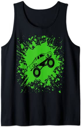 Vintages Monster Tuck patriotisches USA-Flaggen-Stau-Laufen Tank Top