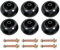 DICMIC Lot de 6 roues anti-cuir chevelu pour tondeuse à gazon compatibles avec Bad Boy 022-5234-98 Exmark 103-3168 103-4051 103-7263 1-603299 et de nombreuses roues de 1,6 cm