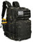 Lovelinks21 Taktischer Assault-Rucksack, 45 L, 3-Tages-Angriffspack Mit Molle, Wasserdichter Rucksack für Taktische Einsätze, Schwarz Camouflage, Large