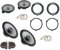 Superauto hi-fi Kit 6 Casse 165 mm Compatibile con Fiat Panda dal 2003 al 2012 169 seconda serie Con Adattatori E Supporti tweeter Altoparlanti Hertz ANTERIORE e POSTERIORE