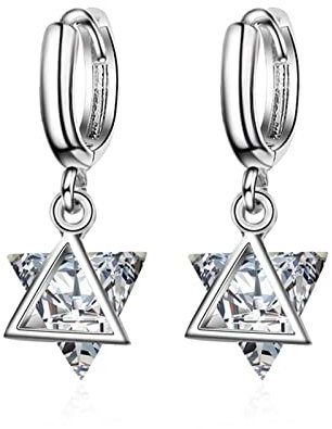 Damen Ohrringe Modeschmuck, Schmuck Ohrringe Six Manifold Star mit Zirkon Silber Kupfer