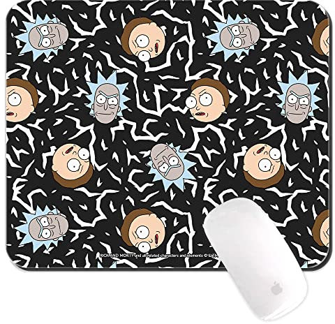 ERT GROUP Original And Officially Licensed By Rick and Morty Mouse Pad for PC, Pattern Rick and Morty 029 Black, Computer Mouse Mat, Non-Slip, 220 mm x 180 mm