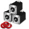 iMetrx Nema 17 Schrittmotor 42x60mm (3 Stück/Pack) 1,5 A-3,8 V 2 Phasen 4 Drähte 1,8 Grad mit 1 Meter Kabel für 3D Drucker Stepper Motor
