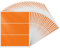 YIKIADA Orange Rechteckig Etiketten 102 × 51 mm Selbstklebend Groß Lager Klebeetiketten Wasserdicht Aufkleber für Marmelade Beschriften Adressetiketten 60 Stück