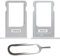 IS-TECK SIM-Kartenhalter Ersatz SIM-Tray Kompatibel mit iPhone 6 Plus inklusive SIM-Nadel SIM-Kartensteckplatz (Silber)
