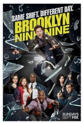 Brooklyn Nine Nine – Filmposter auf Leinwand, Poster, Wandkunst, Dekor, Bild, Gemälde für Wohnzimmer, Schlafzimmer, Dekoration, ungerahmt, 30 x 45 cm