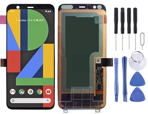 Pièces de réparation de téléphones Portables Écran LCD d'origine pour Google Pixel 4 avec numériseur Complet (Noir)