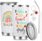 Invalidism Teacher Gifts for Women, Personalised 20oz Travel Mug with Keychain Thank You Teacher Gifts Appreciation Leaving Gift for Teachers Colleagues Best Friends