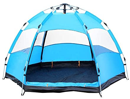 AQQWWER Zelte 5-8 Person Outdoor Hiking Beach Tent Automatic Camping Tent Easy Setup Anti-UV Sun Protection Shelter with Storage Bag