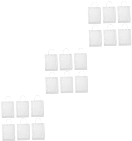 TOPBATHY 18 Stk Handbemalte Tragetasche Kinderspielzeug Einzelhandel Taschen Wiederverwendbare Große Tragetaschen Diy-tasche Gehirnspielzeug Plastiktüten Pvc Leer Eltern-kind Lieferungen