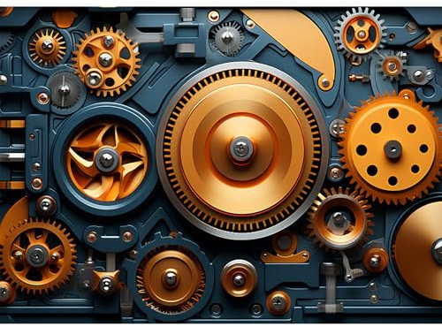 Jigsaw Puzzles for Adults 1000, Puzzles for Adults, Challenging Puzzles, Puzzle Game for The Whole for Women, Gifts for Men, Theme:Mechanical Gear