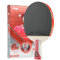 Double Happiness DHS 4002 Ping Pong Paddles Professioneller Tischtennisschläger mit Tragetasche – ITTF zugelassenes Gummi für Turnierspiele (6006-Penhold-Red)