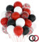 NACHLYNN 60 Stück Luftballons Rot Geburtstag 12 Zoll Luftballon für Luftballons Hochzeit Baby Shower Geburtstagsdeko