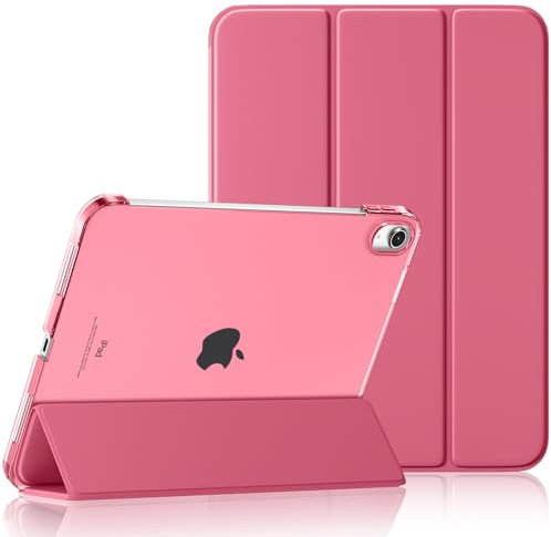 Maledan Hülle für iPad 10 11 Generation (A16 2025 11 Zoll/2022 10,9 Zoll), Schlankes Leichtgewicht Transluzente PC Rückseite Stoßfeste Case Schutzhülle für iPad 10, Auto Schlafen/Wachen, Wassermelone