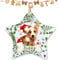 Pentagram Personalised Dog Christmas Ornaments, Custom Pet Photo Decorations for Tree, Perfect Present for Dog Lovers - First Christmas Decorations 2024