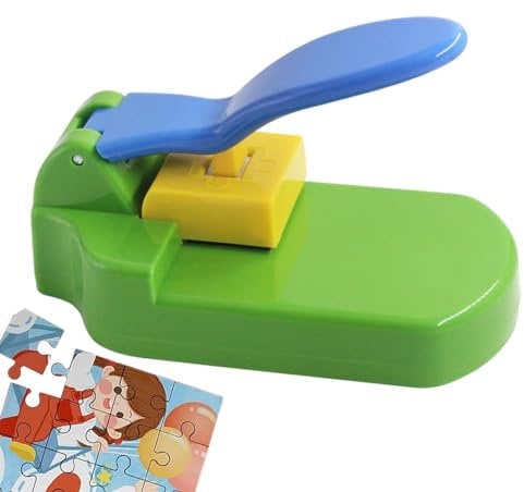 Handheld Puzzle Cutter - Puzzle Piece Cutting Machine, Jigsaw Puzzle Maker, | Arts & Crafts Puzzle Creation Tool for Photos and Prints | Jigsaw Photo Puzzle Cutting Machine with 10 Sheets