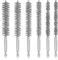 6 PCS Stainless Steel Bore Brush Set, Wire Brush for Drill, Cleaning Steel Brush with 1/4 inch Hex Shank Handlefor Power Drill Washing Polishing Tools