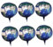 Abaodam 6St Erde Aluminiumfolienballon raumdeko ballons luftbalondeko Weltkugel balongas Ballongirlande Ballonpumpe Ballonbogenständer Planeten-Ballon-Ornament Ornament des Planeten