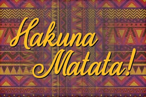 Holzschild 12x18cm Hakuna Matata Sprüche Holz Schild
